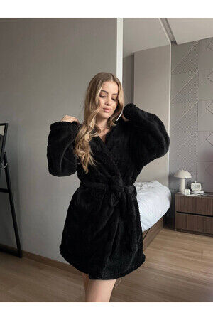 Купить Теплий жіночий махровий халат оптом