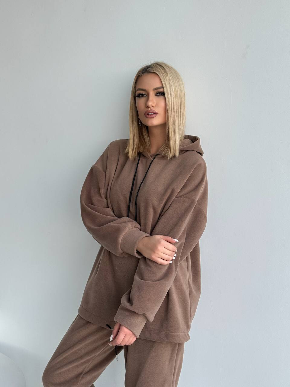 Спортивный женский костюм теплый флис 